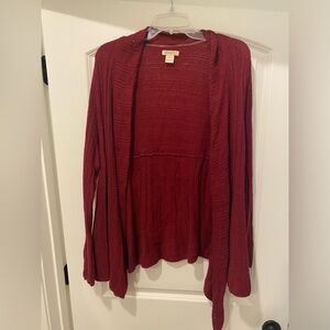 Lucky Brand Maroon Cardigan
